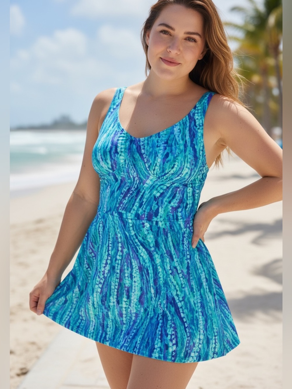 Vintage Jantzen Skirted One Piece Swimsuit